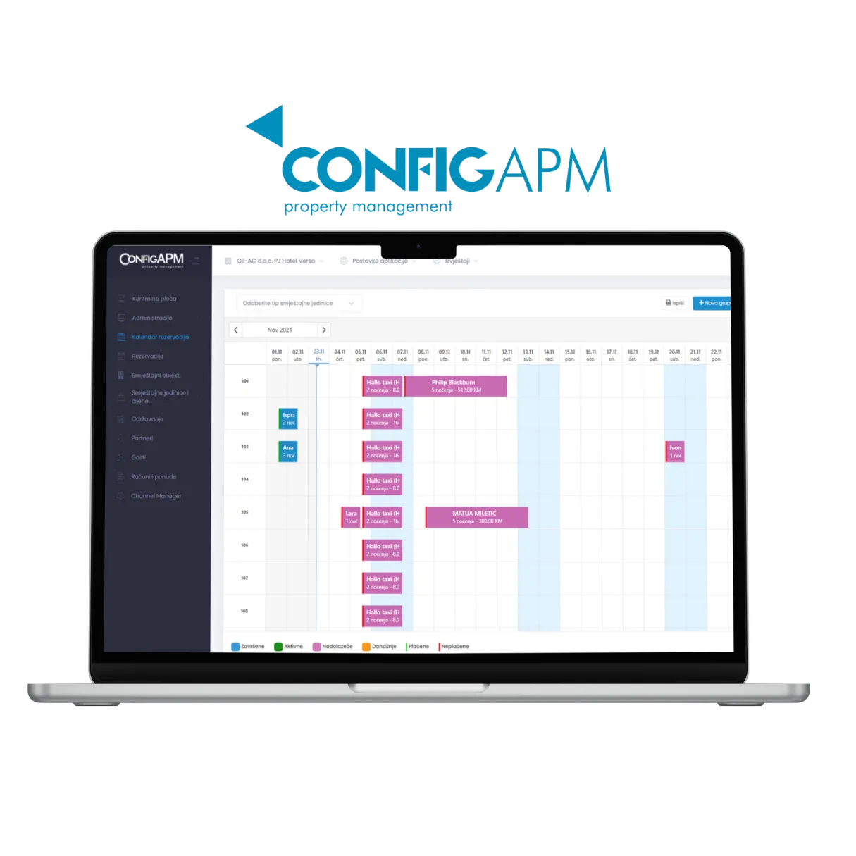 Recepcijsko poslovanje + POS program